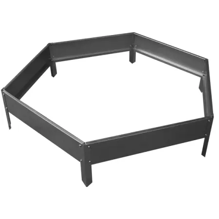 Клумба Соты h16 см сталь серый 5 шт железные порошковые сердечники jetting т37 6