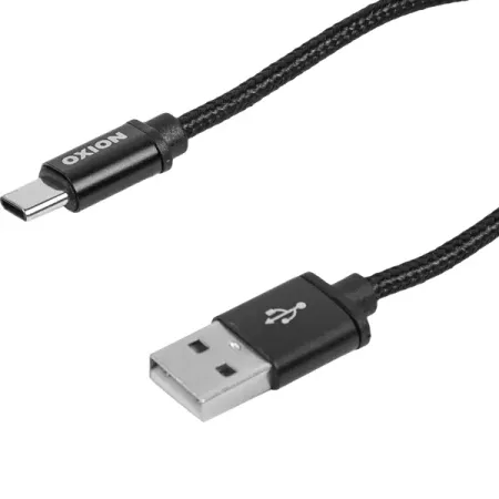 Кабель Oxion USB-Type-C 1.3 м 2 A цвет черный кабель hoco x84 60w type c на type c 100см силиконовый