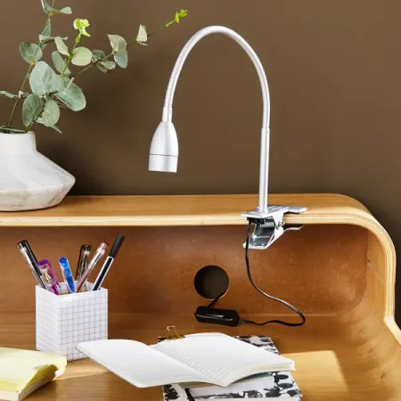 Настольная лампа светодиодная Inspire Gao нейтральный белый свет цвет серый 928502e000 для hyundai tucson 2004 2009 купольная лампа для чтения