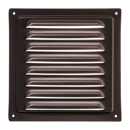 Решетка вентиляционная Ore GM1515B 150x150 мм металл цвет коричневый