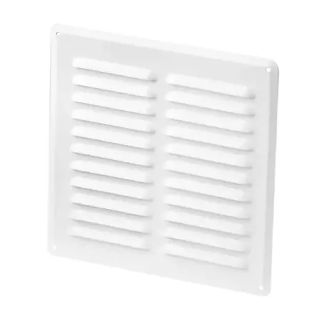 Решетка вентиляционная Ore GM2525W 250x250 мм металл цвет белый решетка вентиляционная эра переточная 480x 80мм алюминий silver