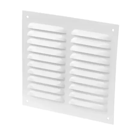 Решетка вентиляционная Ore 195x195 металлическая цвет белый решетка вентиляционная эра переточная 480x 80мм алюминий silver