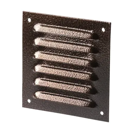 Решетка вентиляционная Ore 125x125 металлическая цвет коричневый