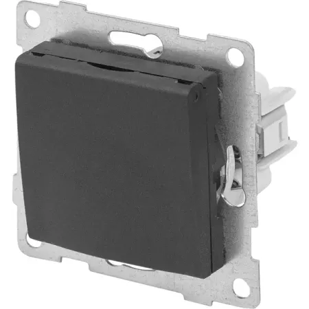 Розетка встраиваемая влагозащищённая Gusi Electric с заземлением с защитной шторкой и крышкой IP44 цвет графит розетка встраиваемая gusi electric без заземления с защитной шторкой серебро