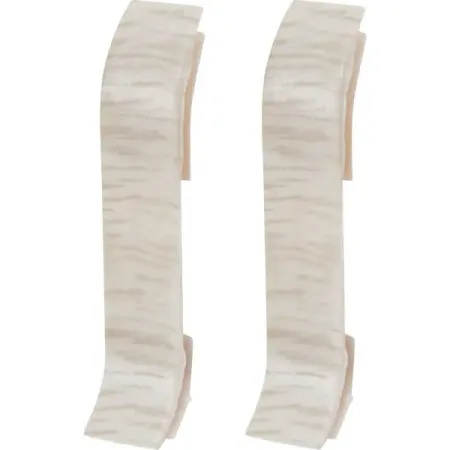 Соединитель для плинтуса «Дуб Силк», высота 62 мм, 2 шт.