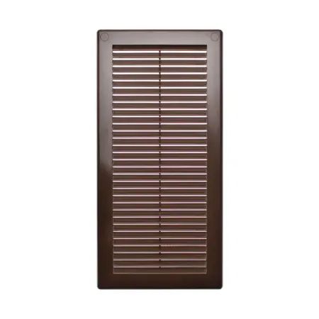 Решетка вентиляционная Equation 150x310 мм пластик цвет коричневый