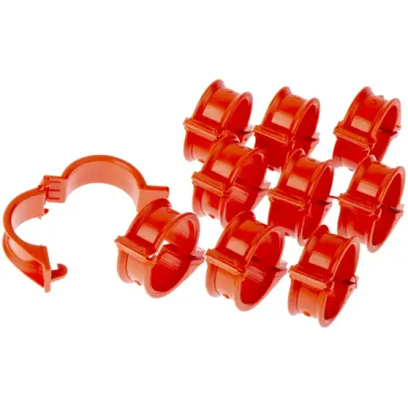 Зажим для подвязки растений Amigo 10 шт ПВХ оранжевый
