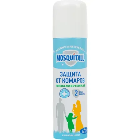 Аэрозоль от комаров Mosqyitall гипоаллергенный 150 мл чай похудей для здоровья людей ежевика 2 г 30 шт фильтр пакет