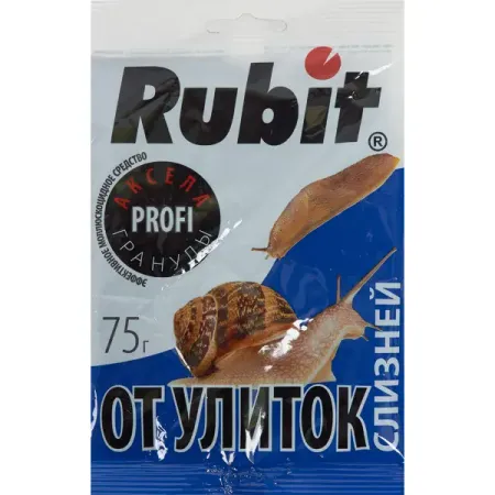 Средство Rubit Аксела от улиток и слизней 75г миниатюрные фигурки улиток moonbiffy