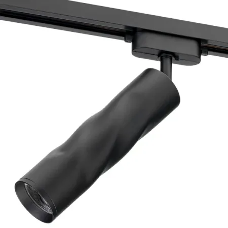 Трековый светильник спот светодиодный поворотный Ritter Artline витой 200x55мм 10Вт до 5 3м² 4000К металл чёрный копия монеты 1772 года металл