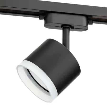 Трековый светильник спот поворотный Ritter Artline 85x70мм под лампу GX53 до 4м² металл/пластик цвет чёрный настенные светильники sikebote в стиле лофт
