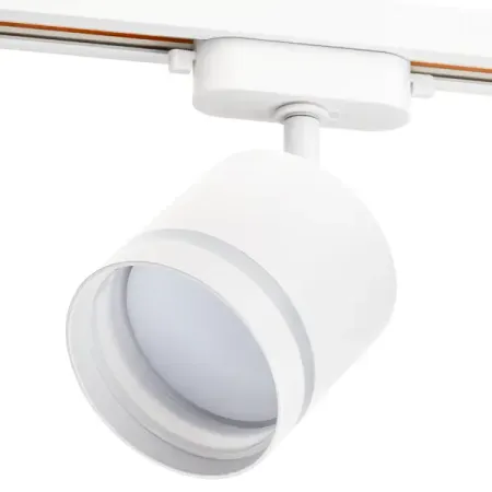 Трековый светильник спот поворотный Ritter Artline 85x80мм под лампу GX53 до 4м² металл/пластик цвет белый светильник gauss elementary downlight круг 7 5вт 620лм 4000k 185 250в ip54 монтаж белый led