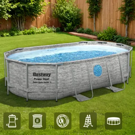 Бассейн каркасный Bestway 56714 BW 427x250x100 см 7250 л