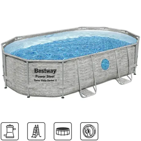 Бассейн каркасный Bestway 56946 BW 488x305x107 см 10950 л