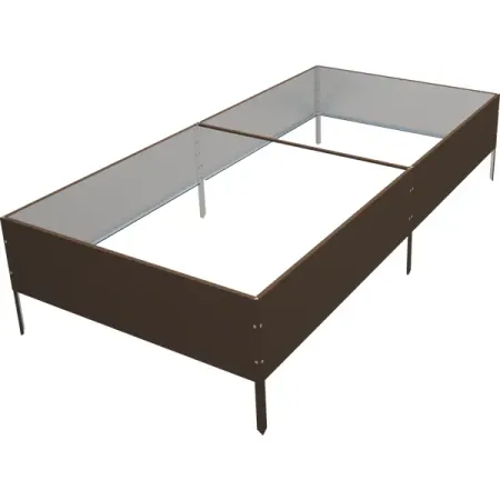Высокая грядка 100x200 см цвет коричневый