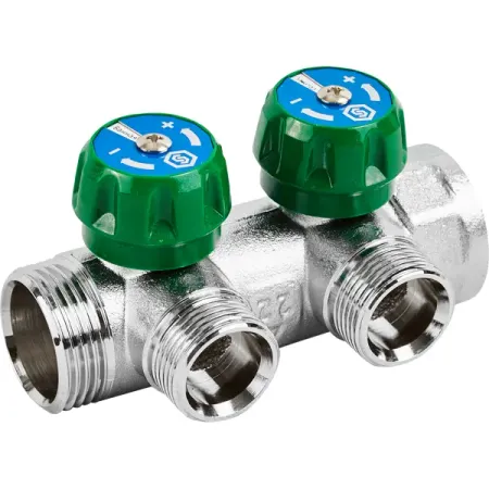 Коллектор регулирующий Stout на 2 отвода 1