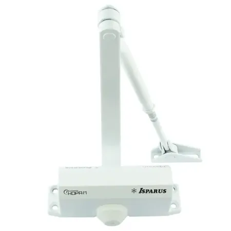 Доводчик дверной ISP 410 максимальная нагрузка 60 кг алюминий цвет белый cloxy винты шестигранные черные m1 6 m2 m2 5 m3 m4 m5 m6 din916 класс 12 9