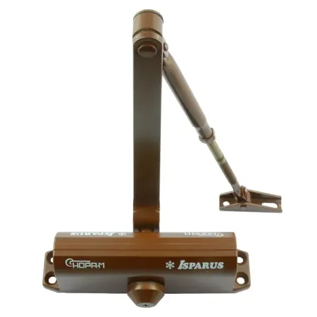 Доводчик дверной ISP 430 максимальная нагрузка 120 кг цвет коричневый доводчик дверной fuaro 40 65 кг коричневый