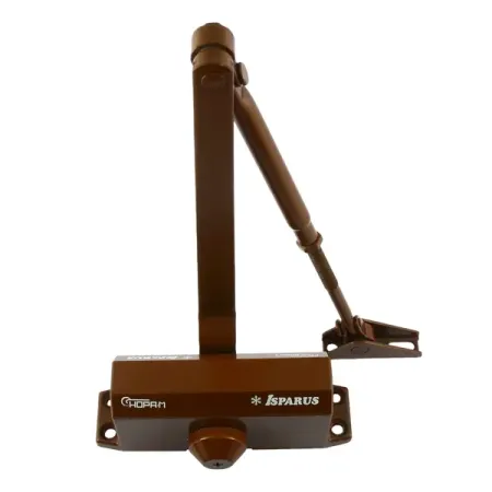 Доводчик дверной ISP 410 максимальная нагрузка 60 кг алюминий цвет коричневый доводчик дверной fuaro 40 65 кг коричневый