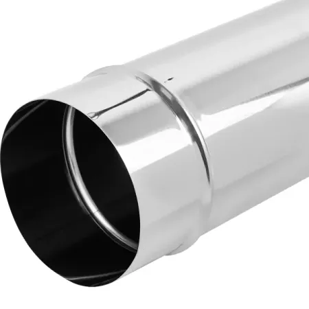 Труба для дымохода D110 1 м нержавеющая сталь AISI 430x0.5 мм