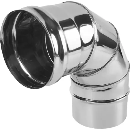 Отвод для дымохода D110 255x255 мм нержавеющая сталь AISI 430x0.5 мм