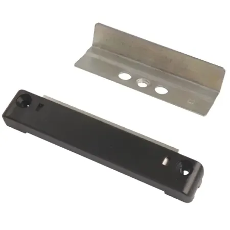 Защелка балконная магнитная 13 мм мультикомпонентная цвет белый/чёрный магнитная защелка для штор серебристого а