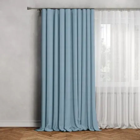 Штора на ленте Inspire Lidia 140X280 см цвет синий Agata 3