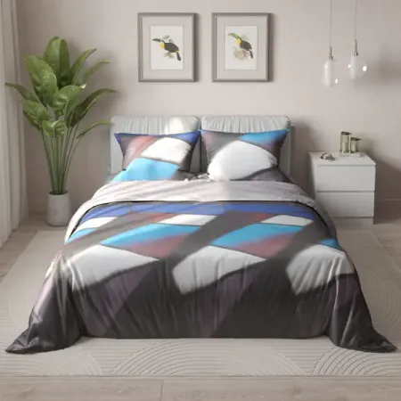 Комплект постельного белья Amore Mio Винкел двуспальный сатин разноцветный николай михайлович ладухин сольфеджио для одного двух и трех голосов уч пособие 2 е изд испр