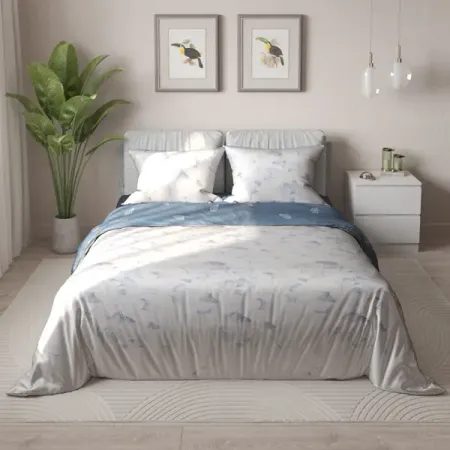 Комплект постельного белья Amore Mio Флу двуспальный сатин разноцветный николай михайлович ладухин сольфеджио для одного двух и трех голосов уч пособие 2 е изд испр