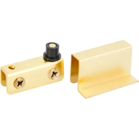 Комплект петель и ручек для стеклянной двери сталь цвет золото 2 шт. кожаные держатели для ручек 2 шт