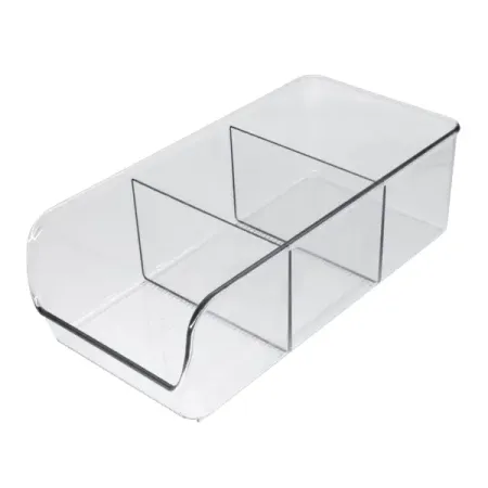 Органайзер 1 отсек Delinia LM 13.91x8.89x27.89 см пластик цвет прозрачный