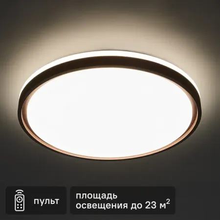 Светильник настенно-потолочный светодиодный Lumion Navil 3044/EL 72 Вт регулируемый белый свет цвет коричневый