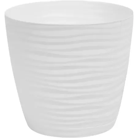 Кашпо для цветов Дюна ø15 h14 см v1.7 л пластик белый at 6000 оранжевый пластик профессиональный персональный цифровой тестер алкоголя в выдыхаемом воздухе алкотестер