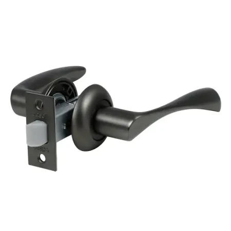 Комплект дверных ручек на розетке Edson PS5R1 без запирания цвет графит дверных ручек dooroom латунные