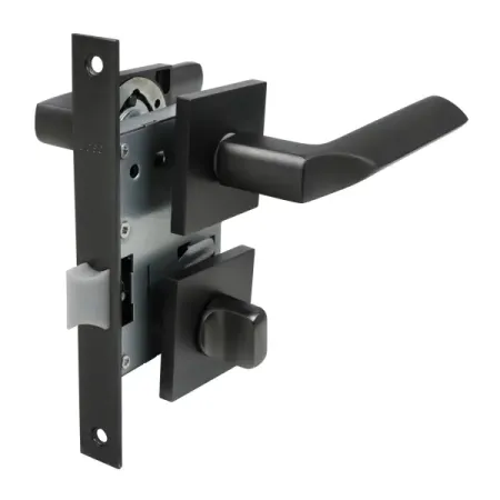 Комплект дверных ручек на розетке Edson WC9Q2 с запиранием цвет графит александр дюма отец комплект граф монте кристо в 2 х томах