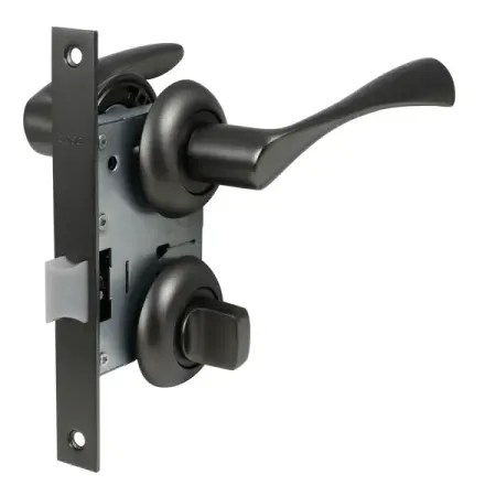 Комплект дверных ручек на розетке Edson WC5R1 с запиранием цвет графит александр дюма отец комплект граф монте кристо в 2 х томах