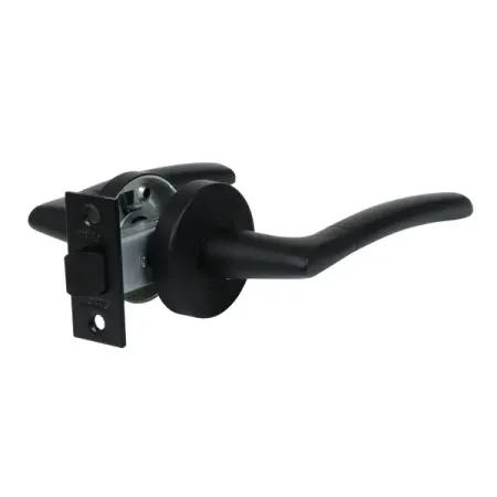 Комплект дверных ручек на розетке Edson PS3R4 без запирания цвет черный дверных ручек dooroom латунные