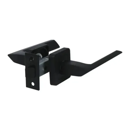 Комплект дверных ручек на розетке Edson P13Q1 без запирания цвет черный дверных ручек dooroom латунные