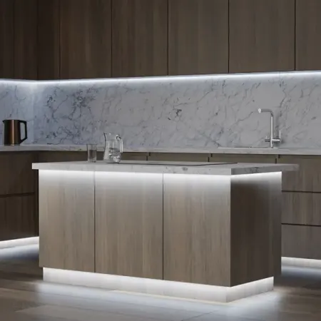 Светодиодная лента для контурной подсветки Apeyron SMD3528 24В 8 мм 10м 5 Вт/м 60диод/м 400 лм/м 6500 К холодный свет