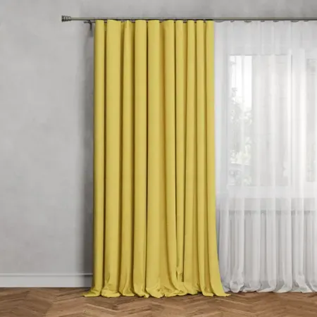 Штора на ленте со скрытыми петлями Inspire Pharell 140x280 см цвет желтый Banana 4 sandomey 4mm banana plug 2 шт красный