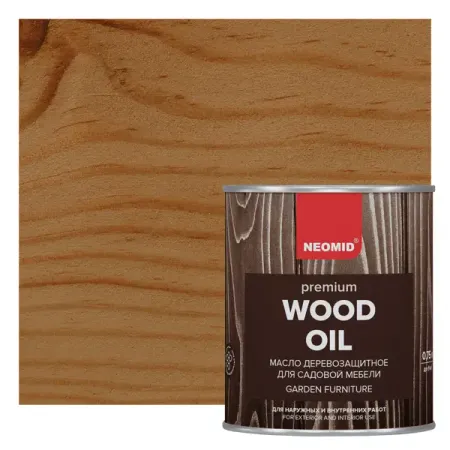 Масло для садовой мебели Neomid орех 0.75 л