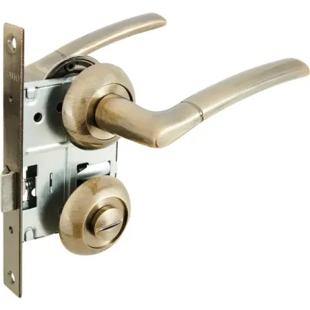 Дверные ручки Punto Ardea с запиранием комплект цвет бронза дверные ручки punto crona без запирания бронза