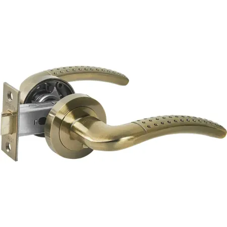 Дверные ручки Punto Logica без запирания комплект цвет бронза дверные ручки punto crona без запирания бронза