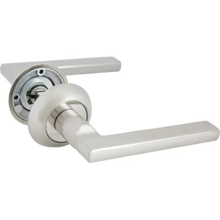Дверные ручки Punto Polo без запирания цвет матовый никель/хром