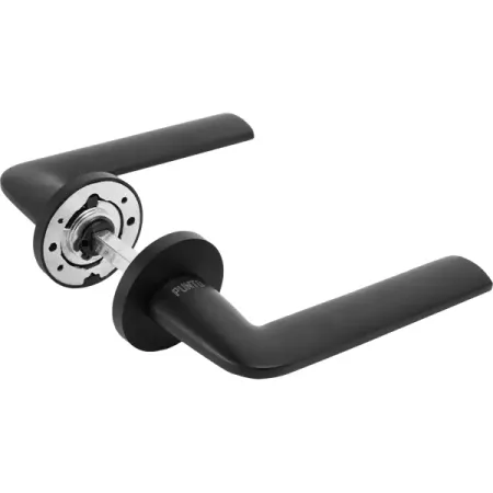 Дверные ручки Punto Aspect без запирания цвет черный