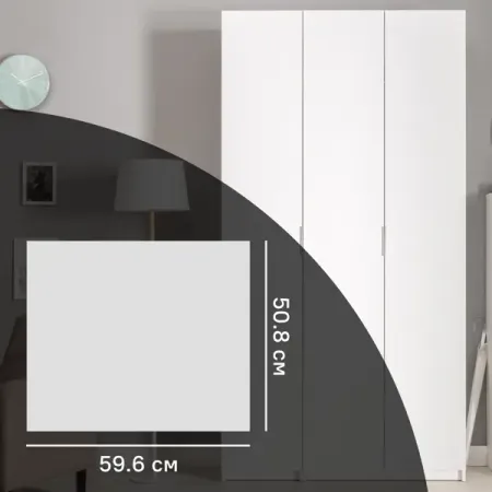 Дверь для шкафа Лион София 59.6x50.8x1.8 см ЛДСП цвет белый матовый универсальный 3d на автомобильное сиденье для subaru forester outback xv impreza levorg legacy wrx liberty tribeca аксессуары для интерьера