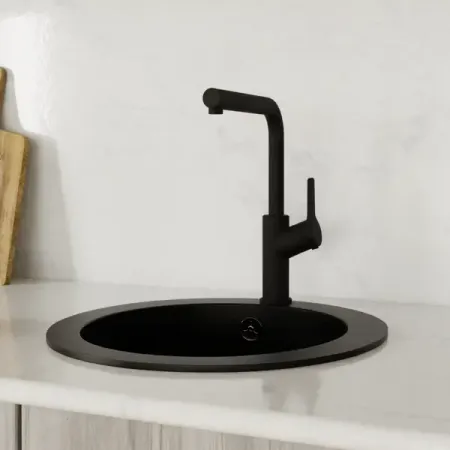 Смеситель кухонный Damixa Merkur общая высота 35.9 см цвет чёрный dqok кухонный смеситель из нержавеющей стали