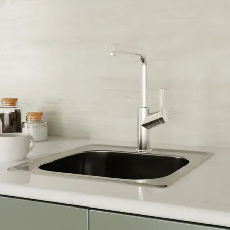 Смеситель кухонный Damixa Merkur общая высота 35.9 см цвет хром