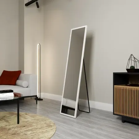 Зеркало напольное и настенное Inspire Альпы прямоугольное 40x160 см цвет белый