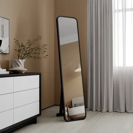 Зеркало декоративное напольное Inspire Монблан овальное 40x175 см цвет черный